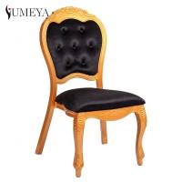 5pcs stacking french hotel and wedding luxury dining chairs