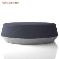 Luxury design fabric cover large round ottoman stool pouf sofa with cheap price