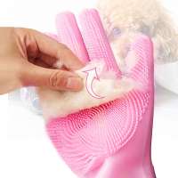 Pet Hair Remover Brush Glove Silicone Pet Grooming Glove